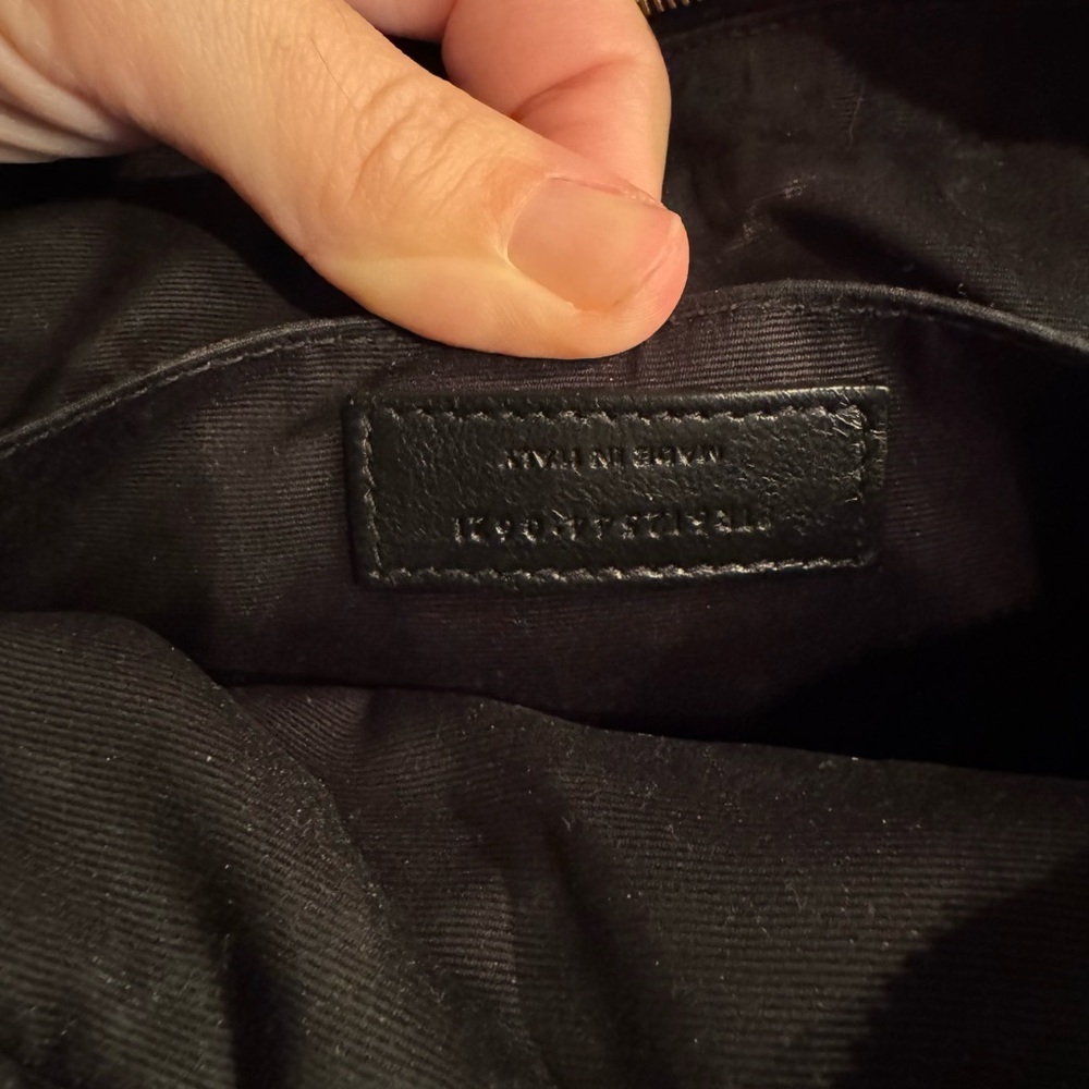 Yves Saint Laurent Black Suede Lou Crossbody Camera Bag - Picture 12 of 13